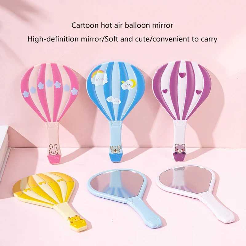 ute Hot Air Balloon Handle Mirror Female Home Beauty And Makeup Mirror Single-Sided High-Definition Mirror Mini Portable Mirror Z250807