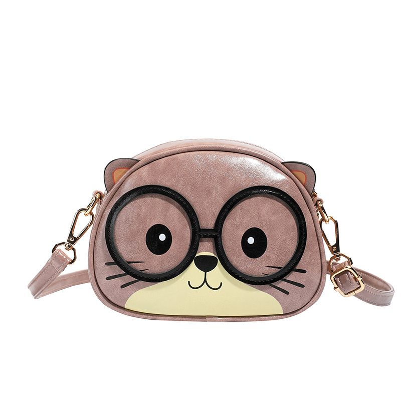 New Niche Design Cartoon Cat Small Round Cute Fashion Single Shoulder Crossbody Bag ddmymoon