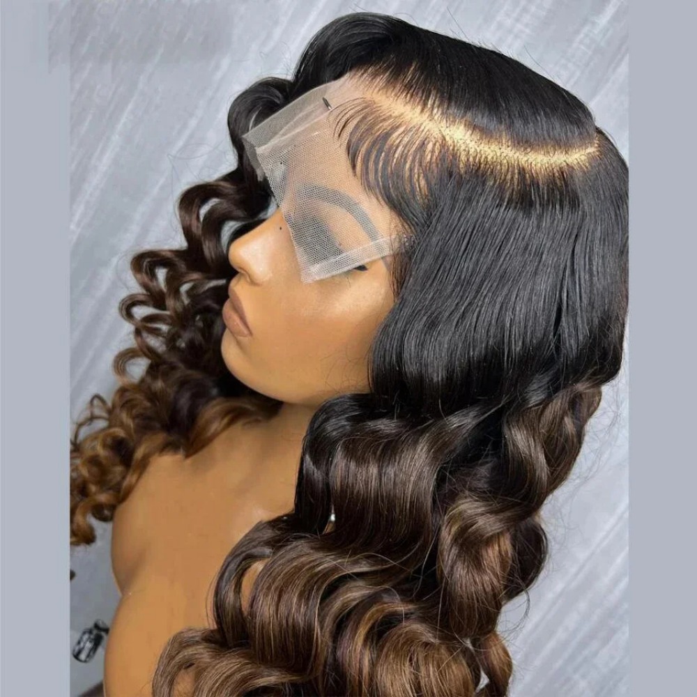 Water Wave Lace Front Wig Deep Wave Lace Closure Wig 13x4 Hd Lace Frontal Wear And Go Glueless Wig 360 Curly Human Hair Wigs 30 Inch Synthetic For Wom