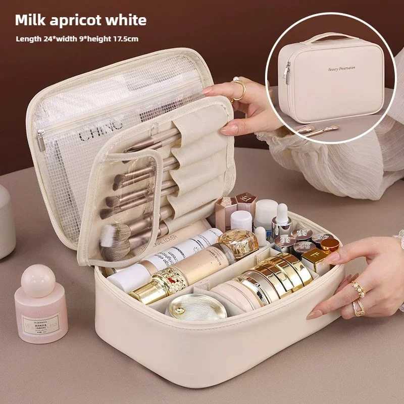 1Pc Detachable Womens Makeup Bag Portable Storage Bag Large Capacity Makeup Bag Travel Essential Toiletries Bag Storage Bag Y250808