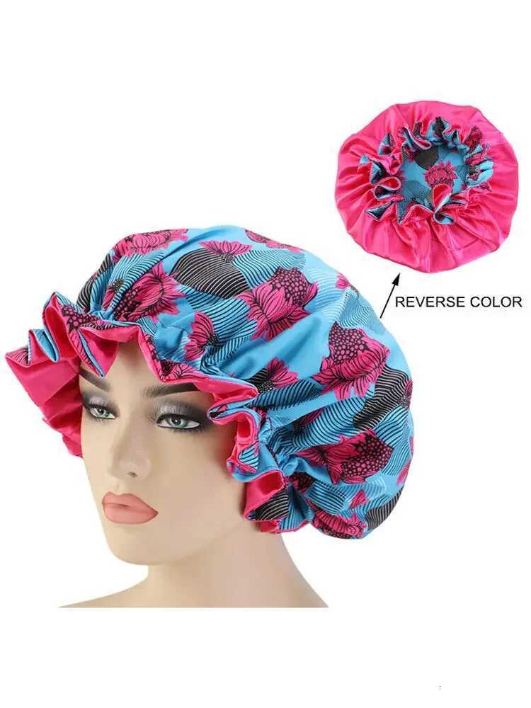 Women Satin Bonnet Hair Care Caps Sleeping Hat Turban Night Sleep Cap Floral Beanie Wrap Head Cover Hair Loss Elastic Muslim Z250808