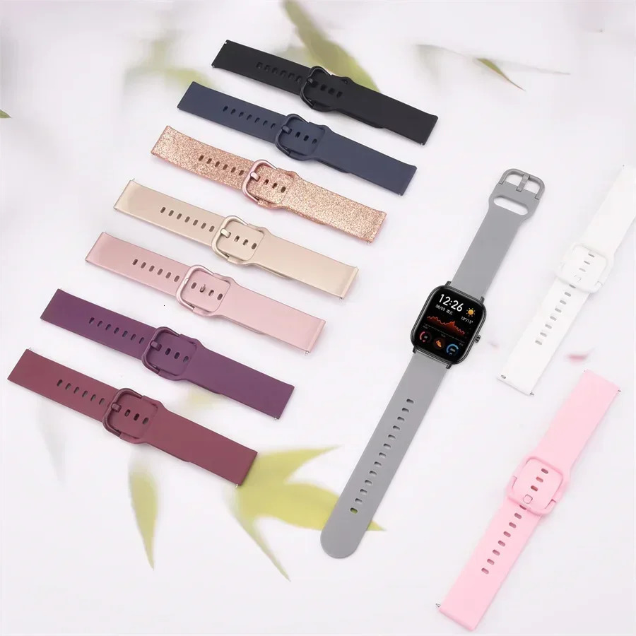 Silicone Strap For Amazfit GTS 42e32 GTS2 MiniGTR 43Pro22e Sport Bracelet watch Gt 542e33 pro 20mm 22mm Bands 250805