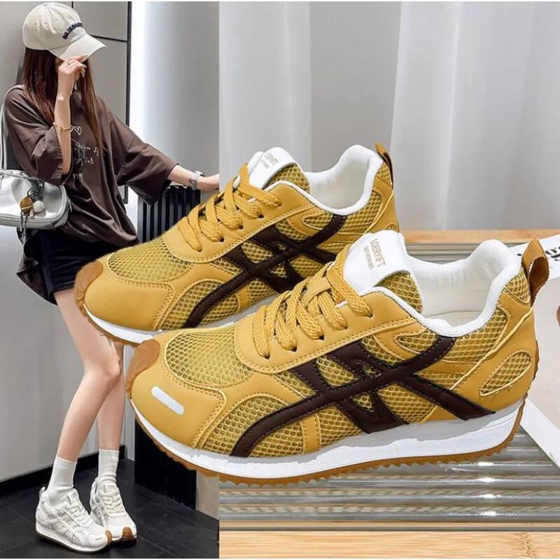 2025Women's Casual Platform Shoes Women's Round Toe Lace-Up Tennis Women Vulcanized Sneakers ddmysaturn