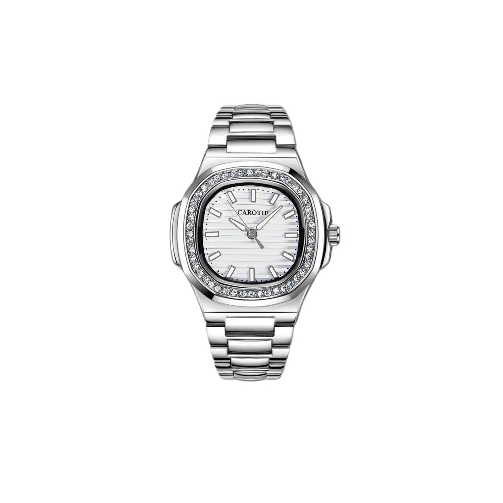 Womens Watch with Advanced Business Light Night Light Square Steel Strip Fully Automatic Mechanical Watch 250807