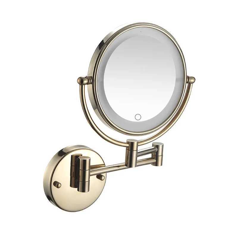 Decorative Mirrors Bathroom 8-inch Folding Rotating Telescopic Makeup Mirror Wall Hanging Double-sided Magnifying Beauty Mirrors Z250807