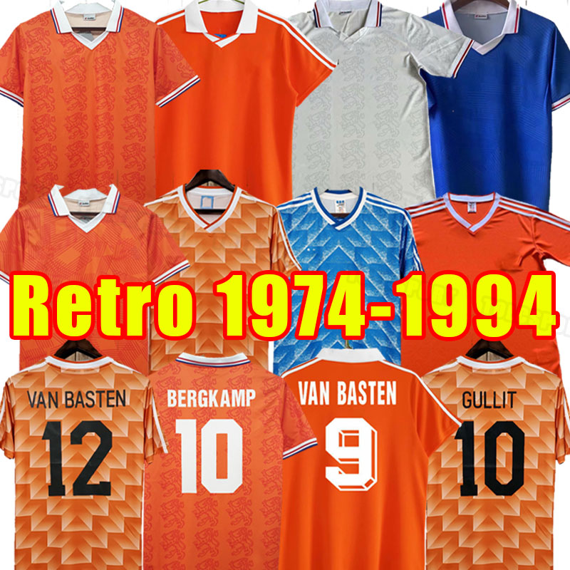 Retro Soccer Jerseys Van Basten Holland football shirts BERGKAMP Gullit Rijkaard DAVIDS Netherland 90 92 1986 1988 1989 1991 1994 1990 1992 86 88 89 91 94 92