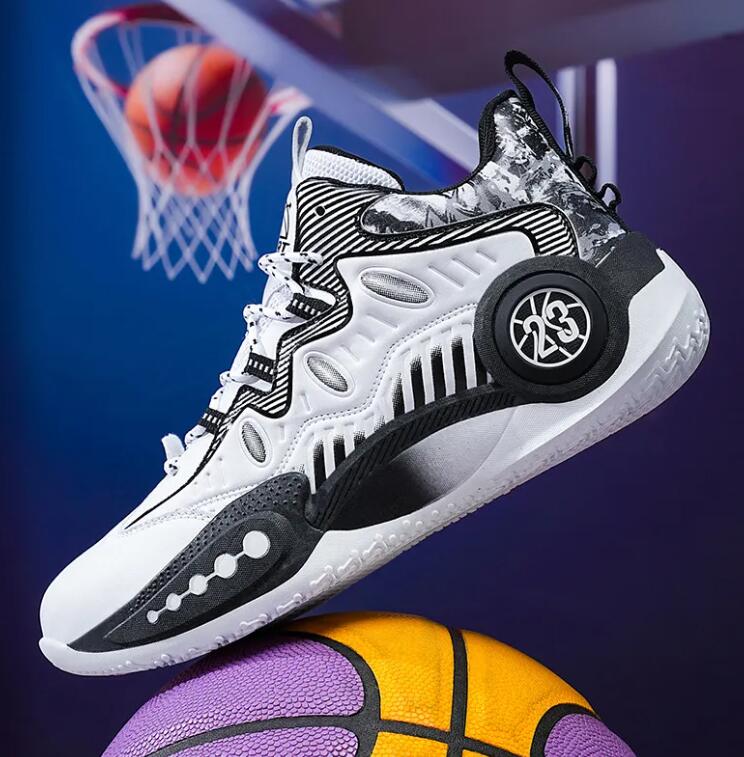 Basketball shoes green sneakers anti-slip wear-resistant shock-absorbing professional competitions practical sports shoes Z 8.2-9