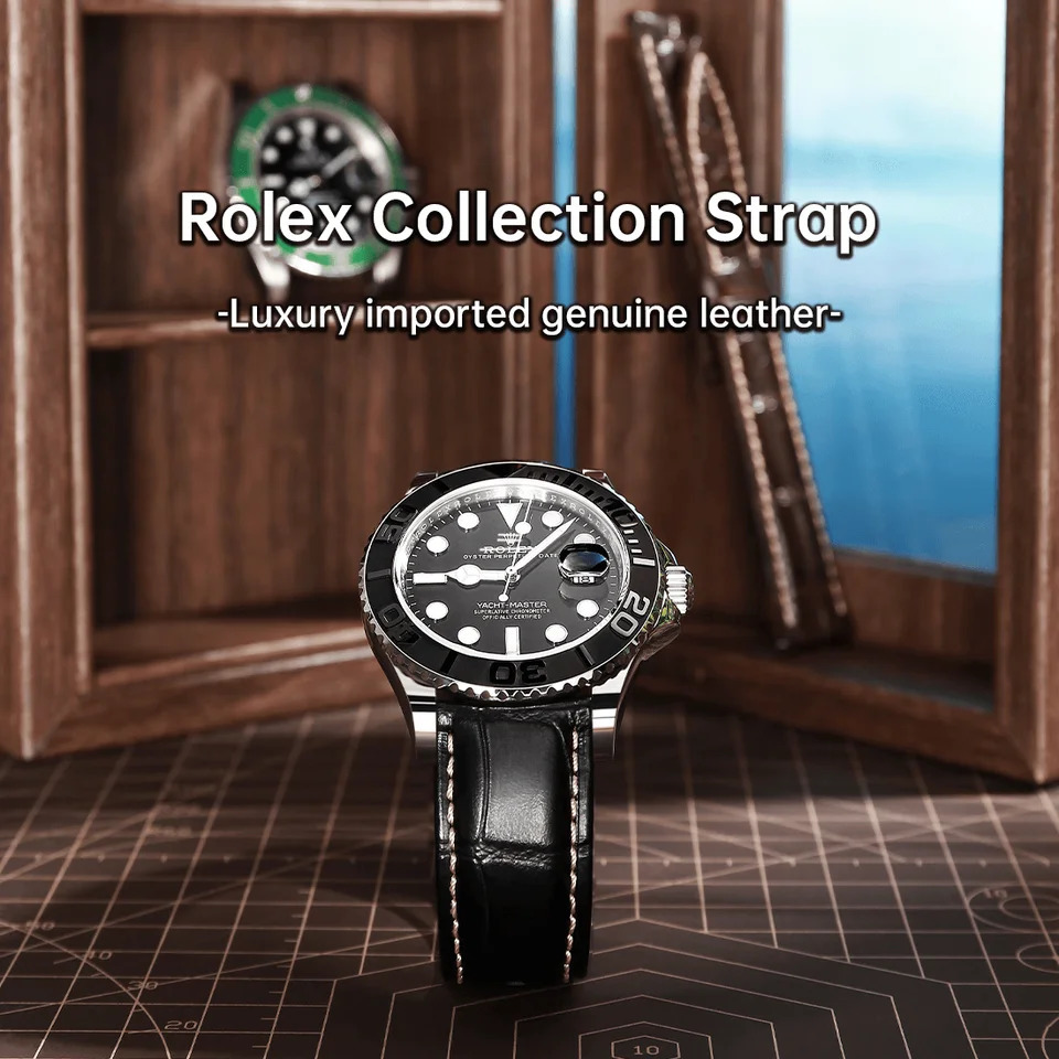 Maikes y Rolex Leather Watch Strap Quick Release 20mm 21mm 22mm Accessories Watchbands Braceletes For Omega Band 250808