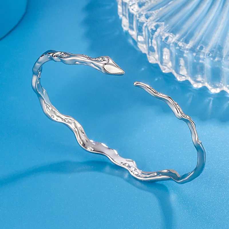 New 925 Sterling Silver Snake Shape Bracelet Simple Charm Personality Bracelet Birthday Party Gift for Women Exquisite Jewelry Z250807