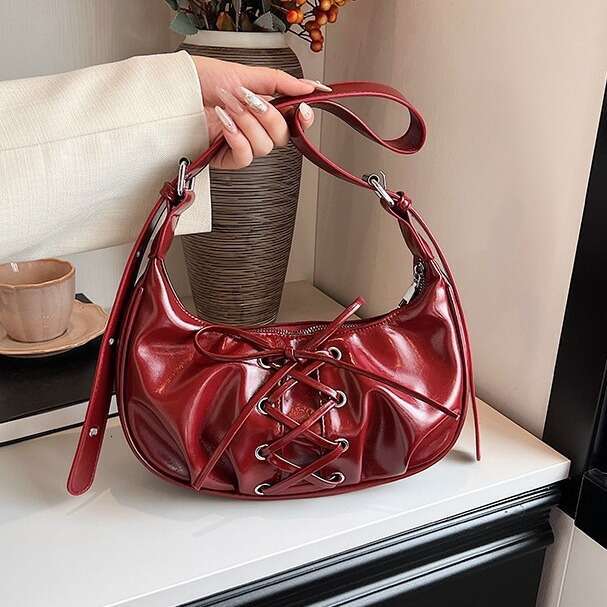 High-end Elegant Bowknot 2025 New Sweet Cool Hot Girl Single Shoulder Underarm Niche Dumpling Bag