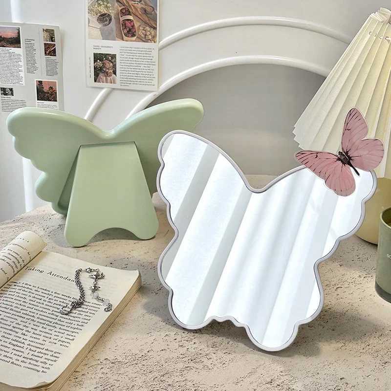Quality Nordic Cute Mirrors Small Makeup Funky Design Kawaii Girls Mirrors Korean Aesthetic Decorative Mirrors Home Decoration Z250807