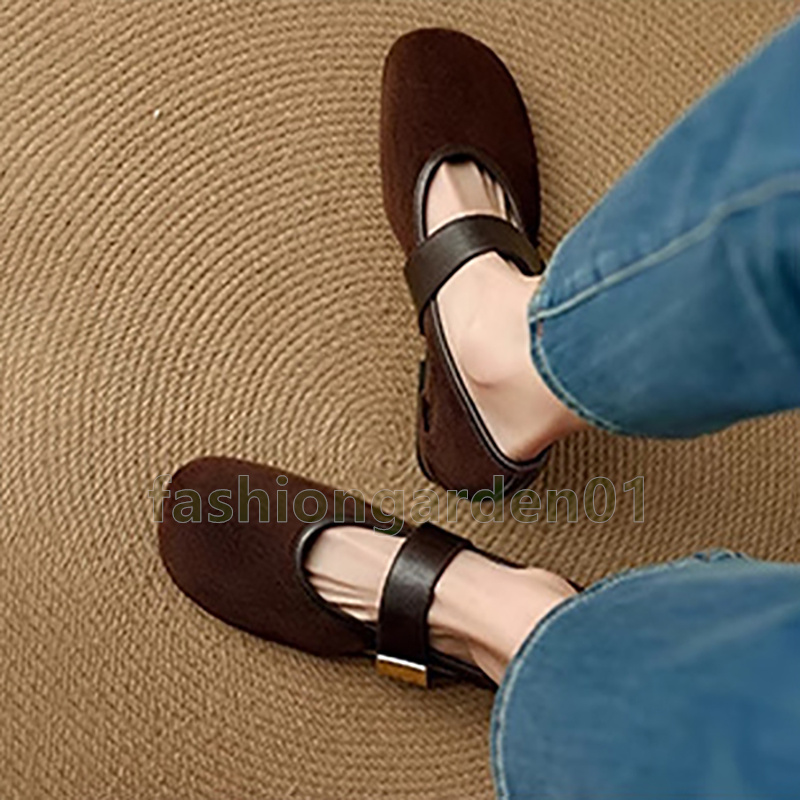 designer shoes loafers womens ballet flats fashion comfort round toe single shoe soft low heels non-slip mary jane shoe size 35-40