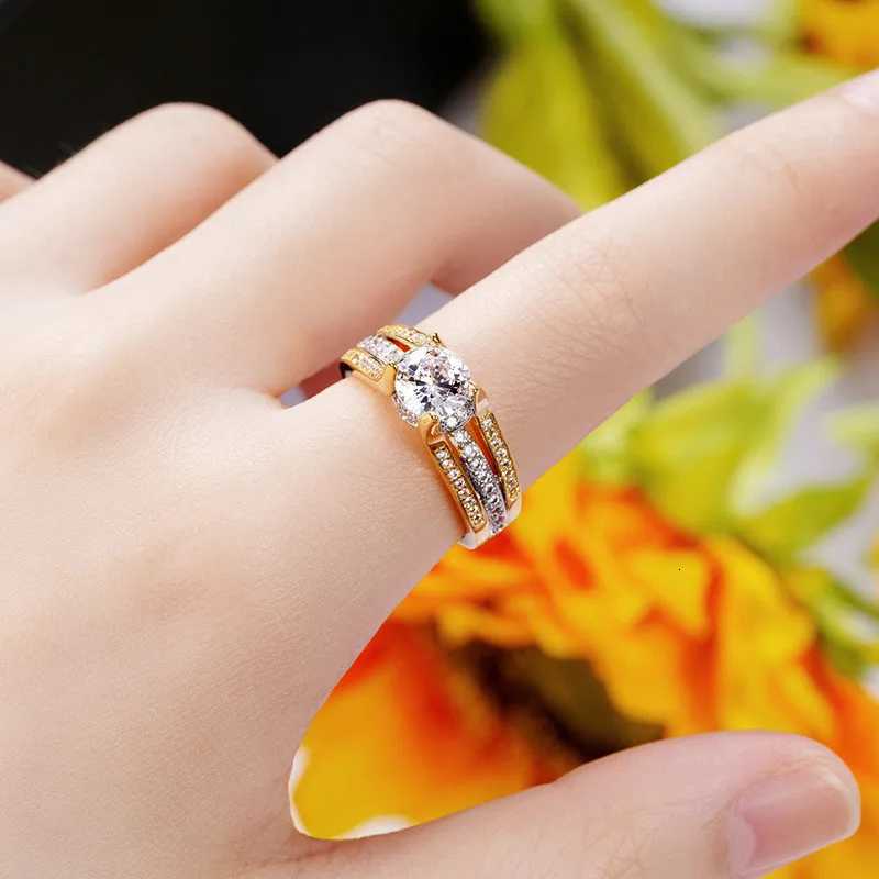 925 Sterling Silver Wedding Band Gorgeous Ring for Women Bright Cubic Zirconia Gorgeous Fashion Female Engagement Jewelry Y250808