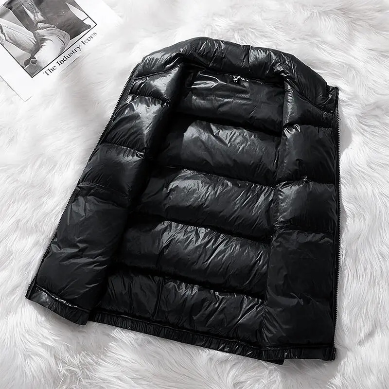 Winter Clothing Male Zipper Down Vest Jackets Casual Mens Waistcoat Winter Windproof Coats Vest Jacket Warm Sleeveless 250804