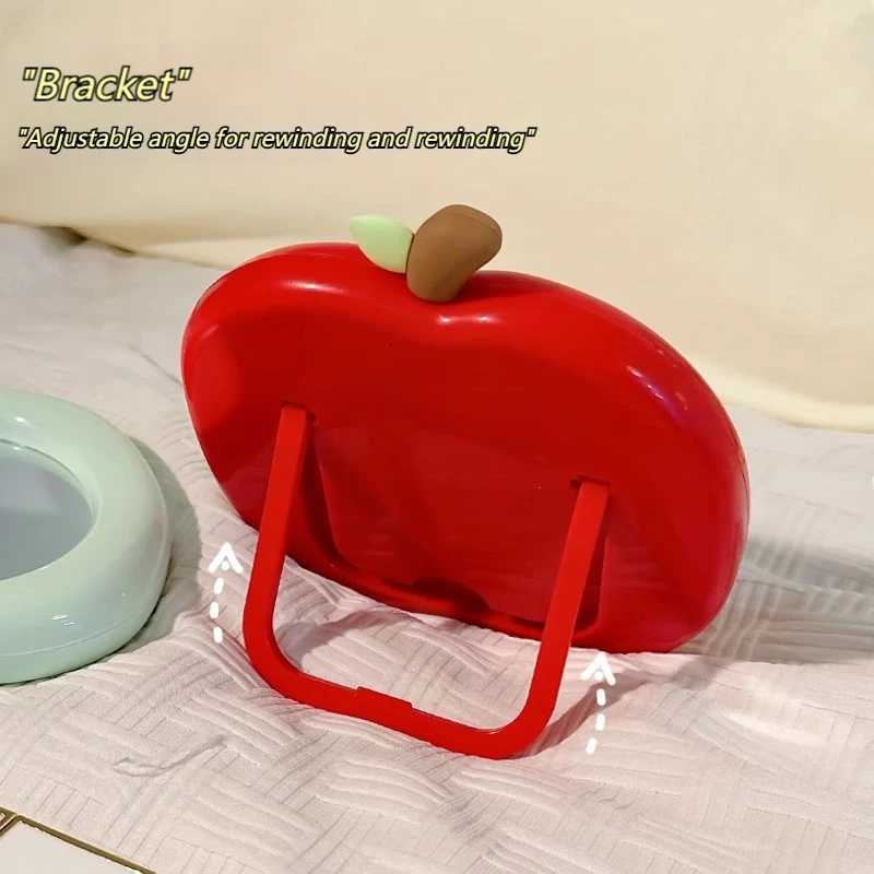 ute Peach Shaped Desk Vanity Makeup Mirror Portable Aesthetic Folding Mirror Travel Cosmetic Mirrors Home Dormitory Decor Z250807