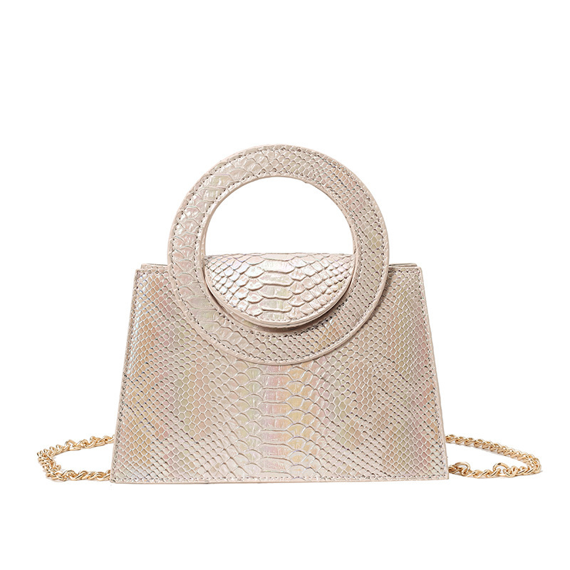 Luxury Brand Designer Bag High-End Colorful Glossy Crocodile Pattern Hot-Selling New Handbag Crossbody Bag High-End Wedding Bag