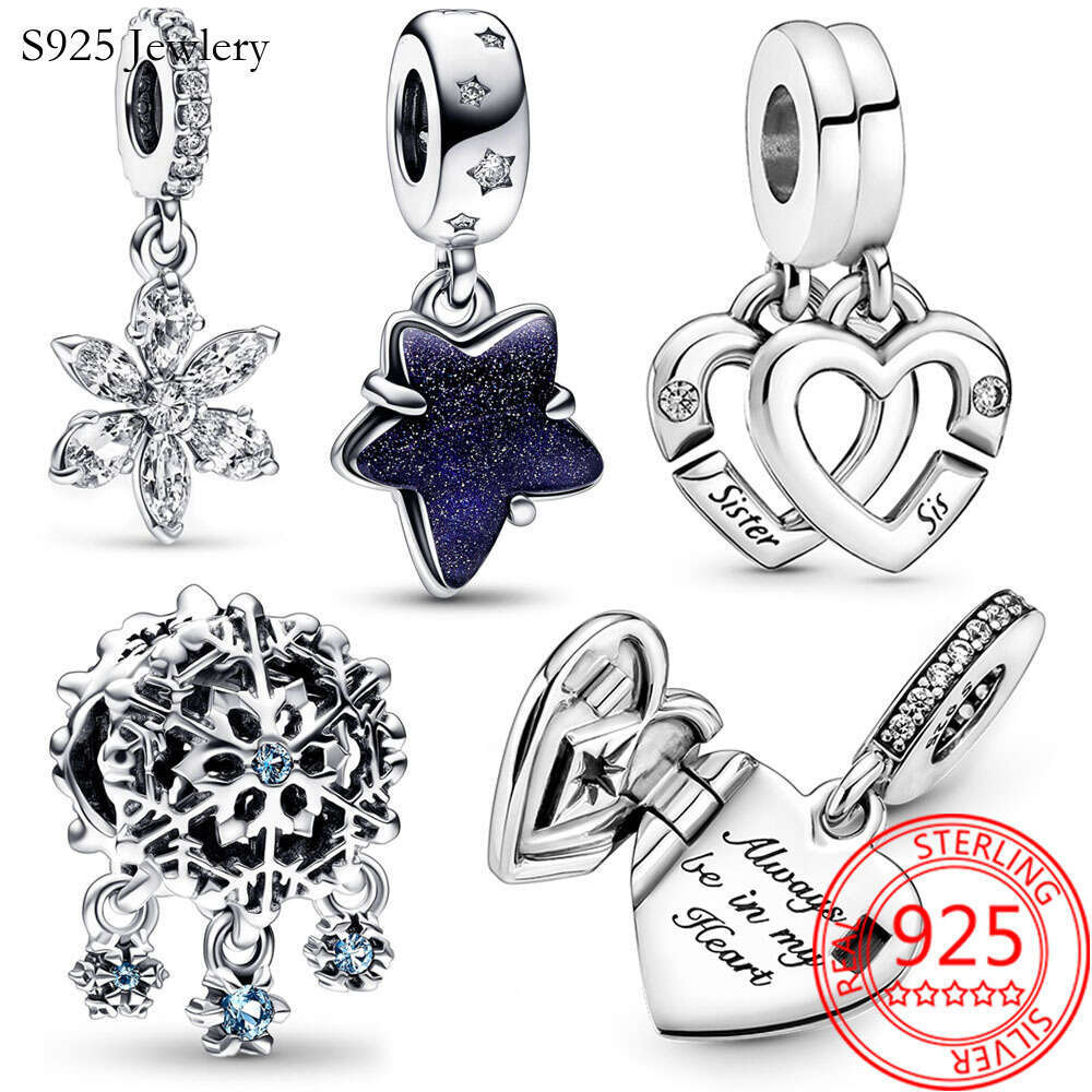 New Popular 925 Sterling Silver Open Heart Fire Box Suspension Hanging Pendant Bracelet Womens Wedding Party Silver Jewelry