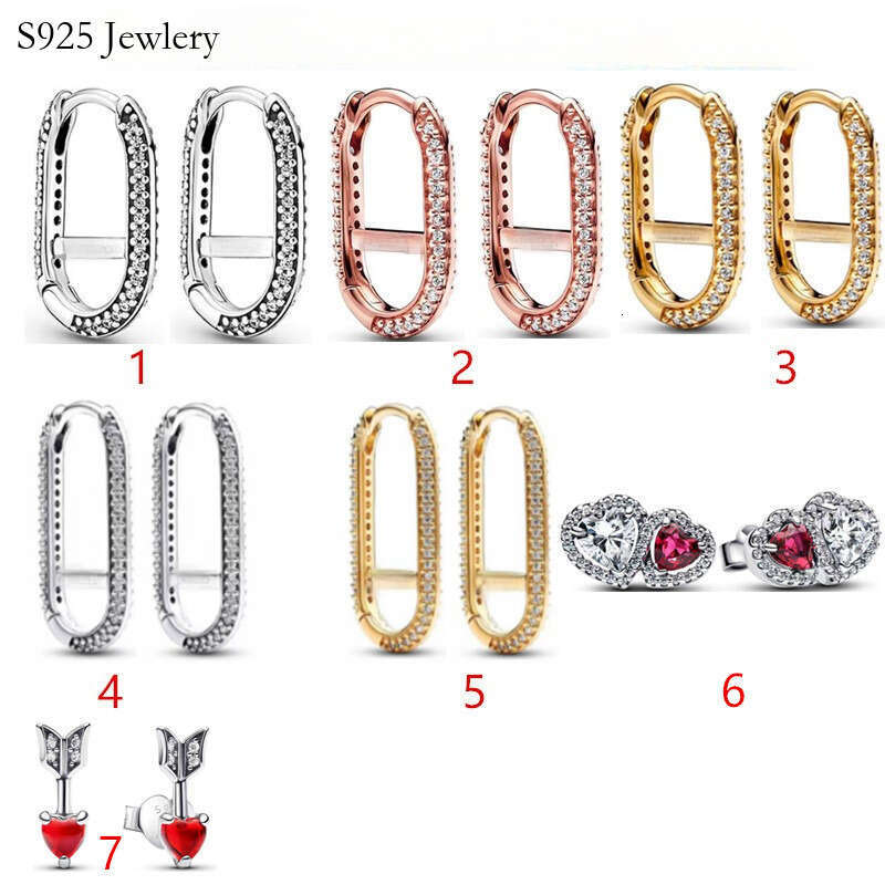 Silver Earrings New ME Earrings for women Pave Chain Earring Gold Rose Gold Plated wholesale