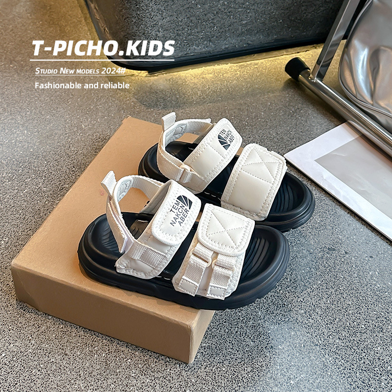 Children's Shoes with Soft Soles - Boys' Non - slip Sandals New Summer 2025 Models Girls' Shoes for Medium and Big Kids Casual Beach Sh