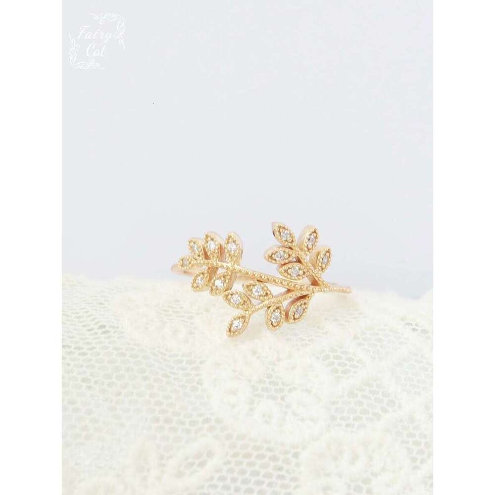 New Trendy Fashion Versatile Tree Branch for Women Ins Style Elegant Niche High-end Light Luxury Jewelry Women's Ring