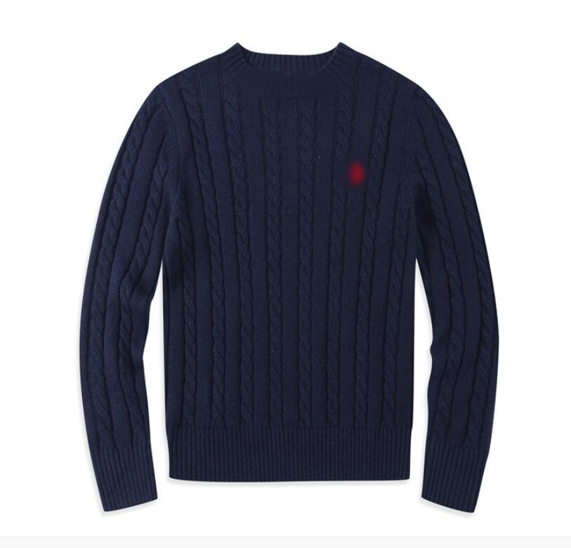 men's sweater round neck knitted Designer Luxury coats new fashionable custom pony embroidery design top thickened warm pullover hoodies