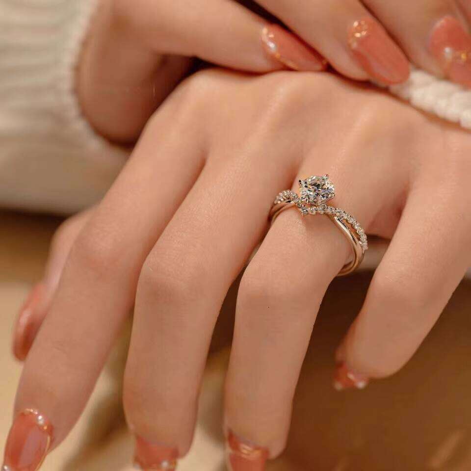 Wholesale Jewelry Hot Seal Classic Wedding Woman Ring 10k/14k/ Gold Sterling Sier Custom Trendy Rings