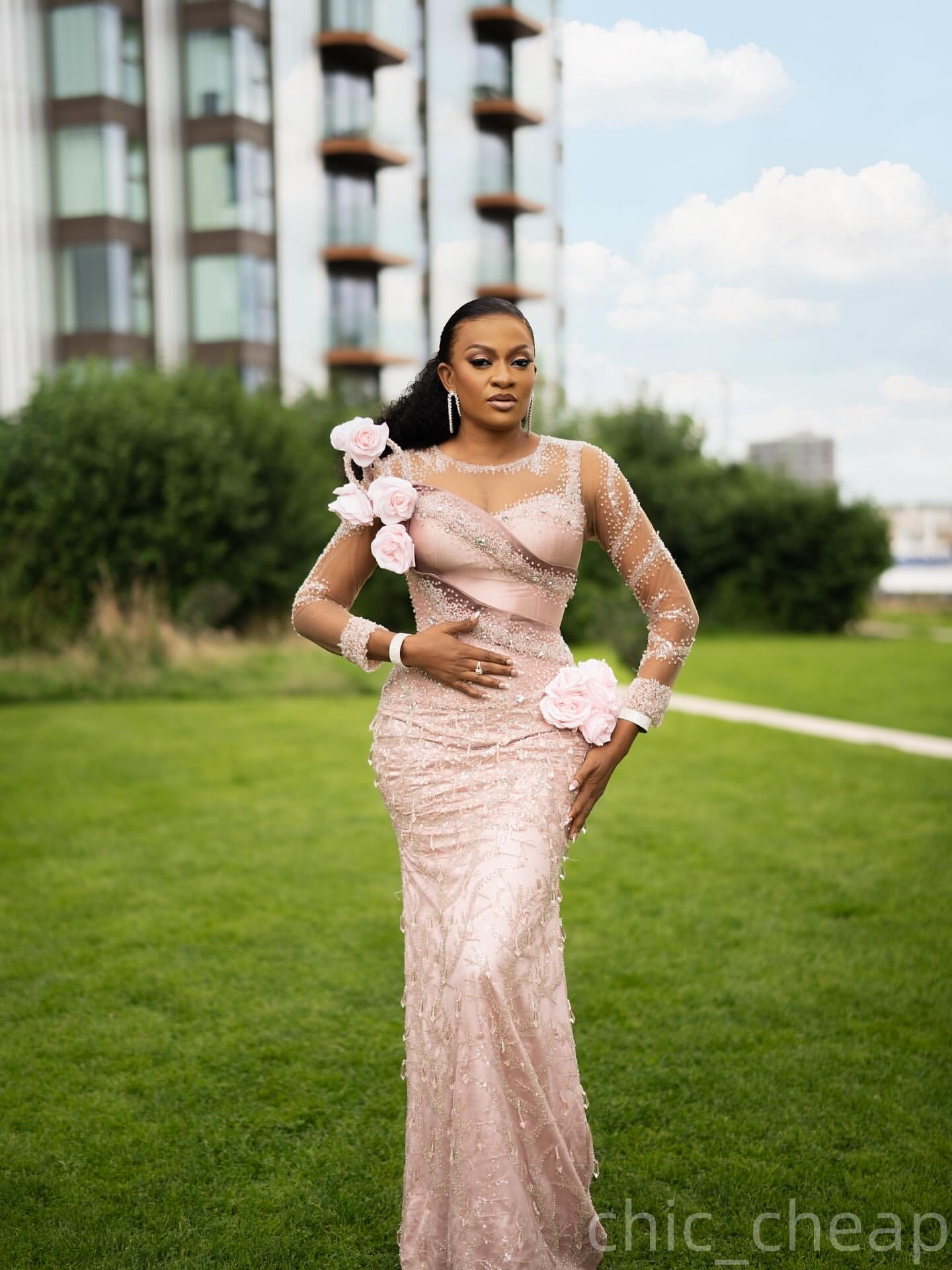 Mermaid Champagne Prom Dresses 2025 Crystals Flowers Beaded Lace Evening Formal Party Second Birthday Engagement Gowns Plus Size Dress For Special Occ