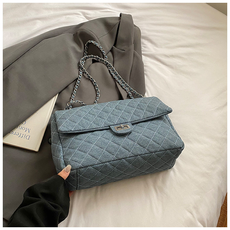 Luxury Brand Designer Bag Tote Bag Summer Crossbody Small Style New Quilted Chain Bag Fashion Denim Style Simple Shoulder Bag For Women