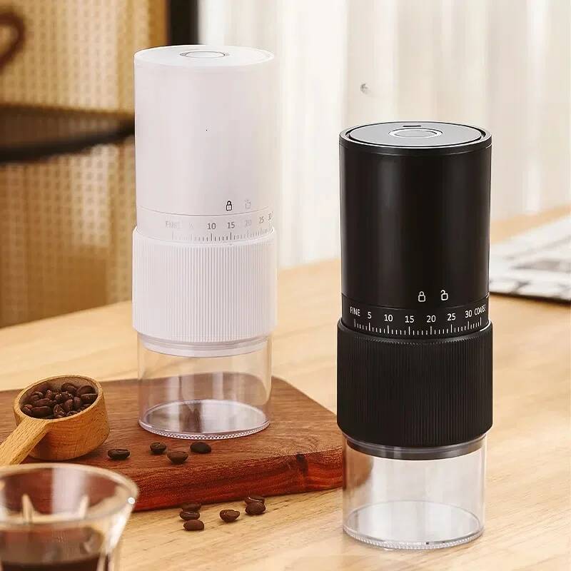 New Portable Electric Manual Bean Grinder Household 30 Gears Externally Adjustable Coffee hine Rechargeable Grinders high-quality