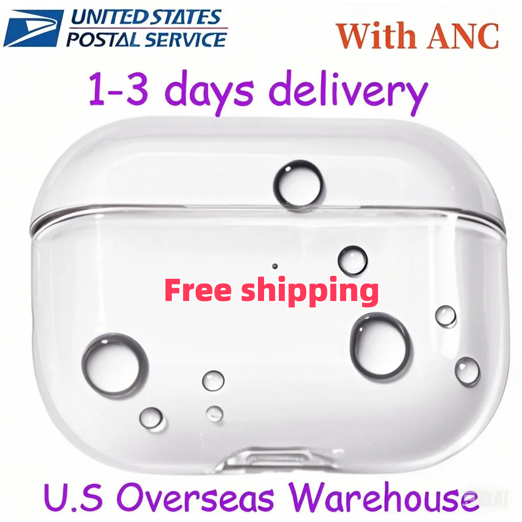 For New Pods 4 protective case Bluetooth Headphones with ANC Earbuds USB-C Pro 2 Active Noise Cancelling Wireless Headphones Spatial Audio Pods 3 Type C Headphones