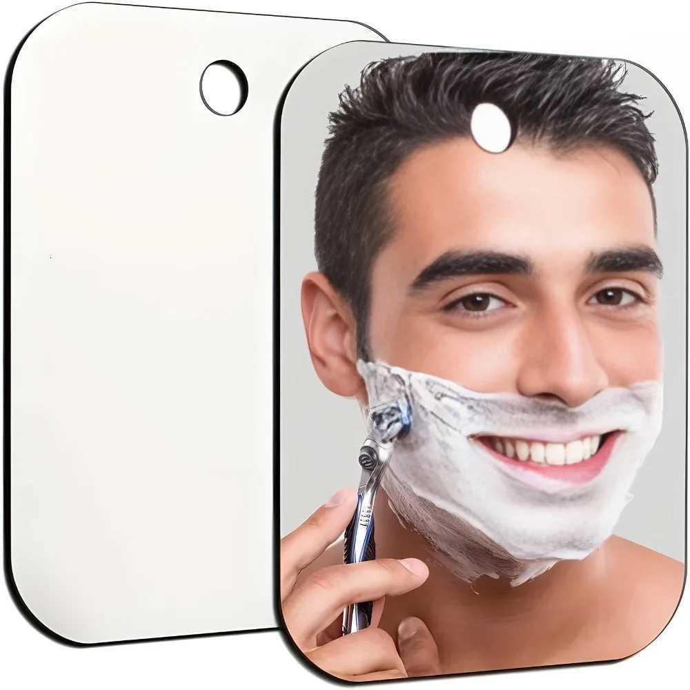 2025 New 1pcs Acrylic Mirror With Wall Suction Shower Mirror For Men Shaving Women Makeup Portable Travel Bathroom Accessories Z250807