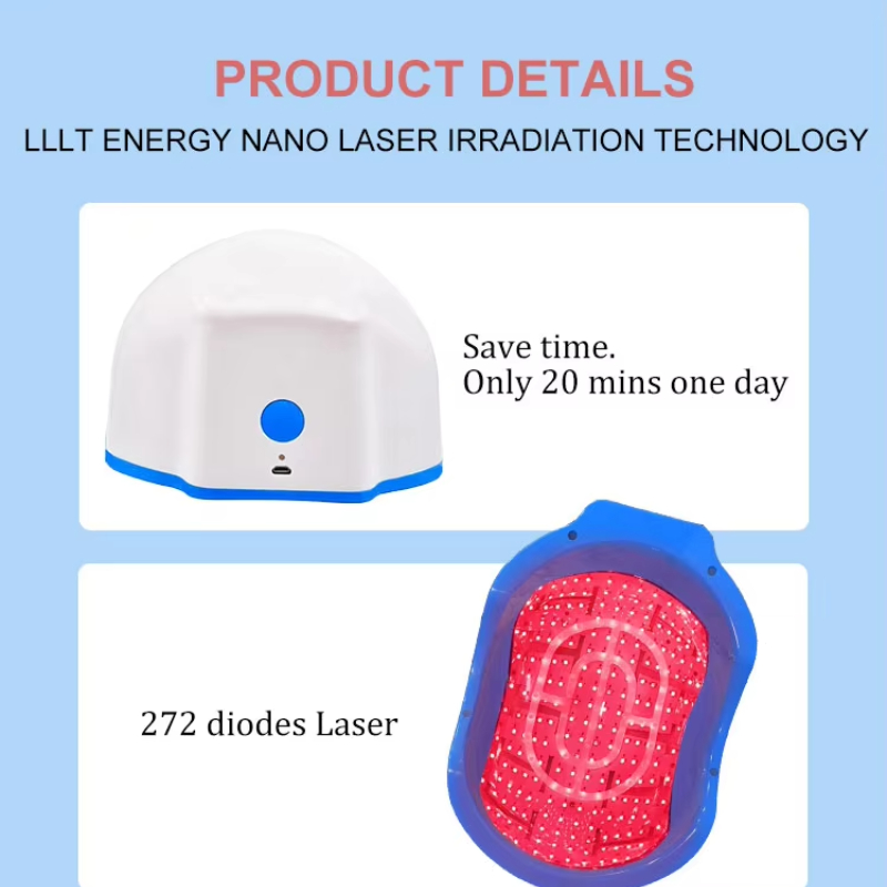 Factory Direct Sale 272 Diodes Red Light Laser Hair Growth Helmet for Anti Hair Loss Laser Hair Regrowth Therapy