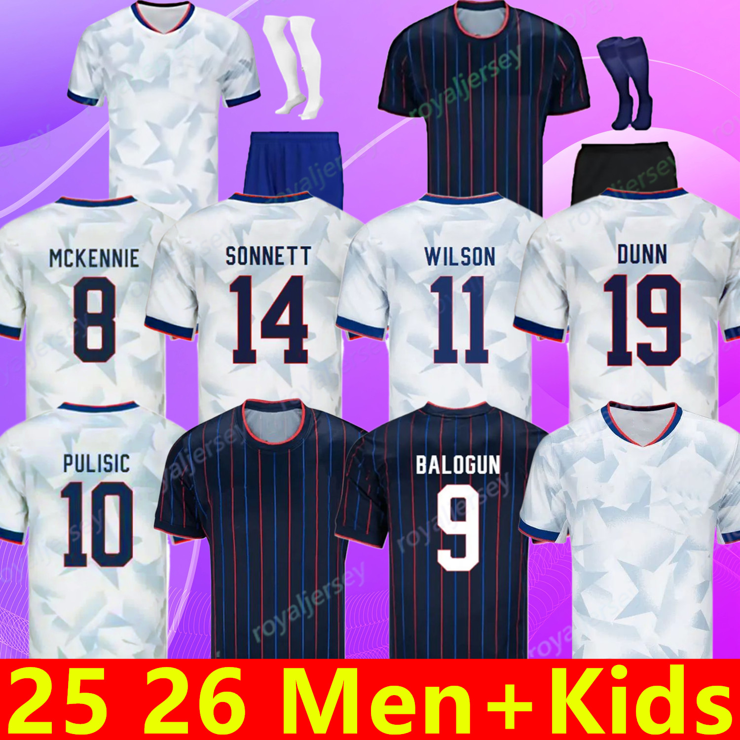 2025 2026 PULISIC UsaS Soccer Jerseys REYNA AARONSON WEAH ACOSTA McKENNIE 25 26 Maillot De Futol FERREIRA DEST MORGAN Us A Football Shirt RAPINOE DUNN USWNT Men