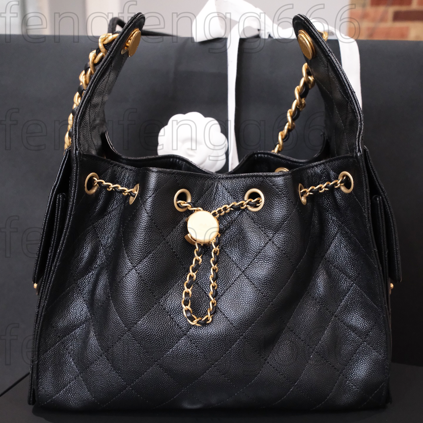 Best seller designer bag Luxury calfskin lambskin handbag 25 bag Womens chamois Bucket tote bags hobo shoulder Metal Chain Evening bag clutch crossbody shop bags