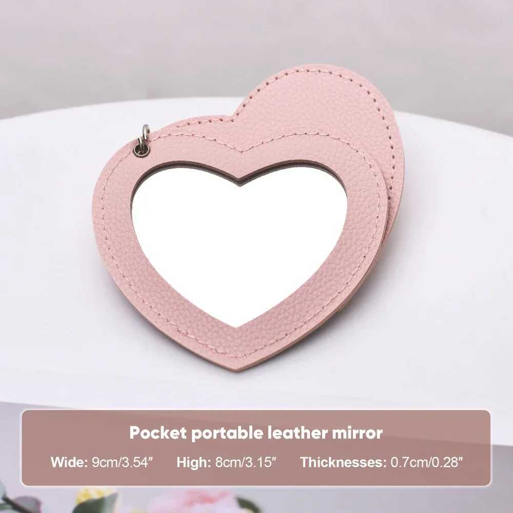 New Heart Shaped Makeup Mirror Wedding Bridesmaid Gift Love Makeup Vanity Mirror Sweet Girl Style Suitable for Carrying Around Z250807