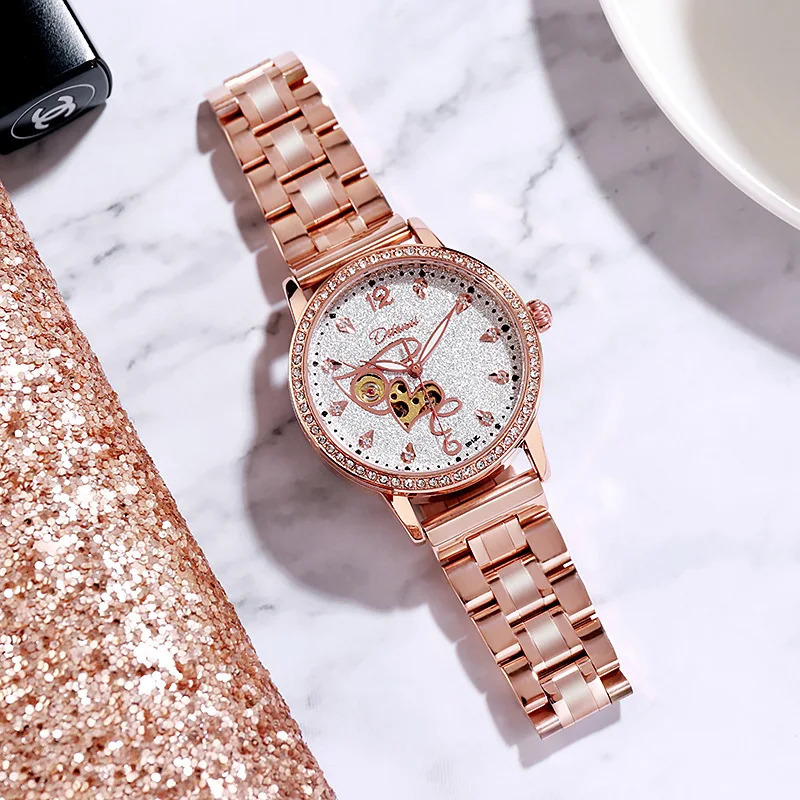Women Automatic Watch Lady Diamond Mechanical Sport Wristwatch Elegant Female Waterproof Bracelet Stainless Steel Business Clock 250807