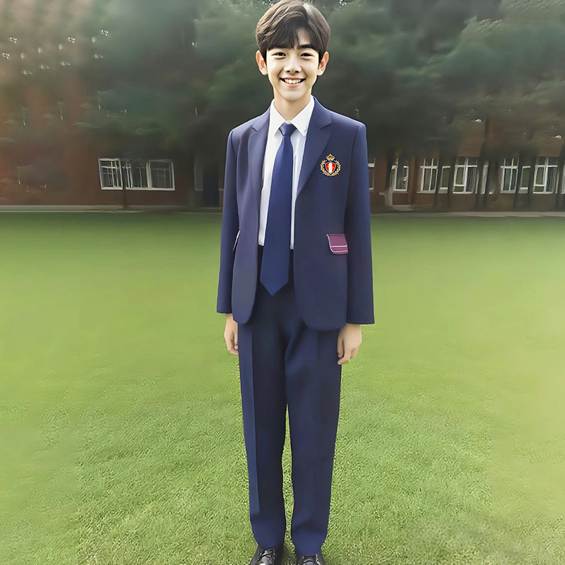 Customized Fashion British School Formal Suit Coat Uniform