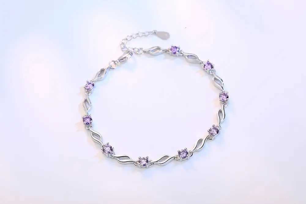 925 Sterling Silver Charm Bracelet For Decoration Fine Jewelry Cute Romantic Style Women Girls Party Engagement Z250807