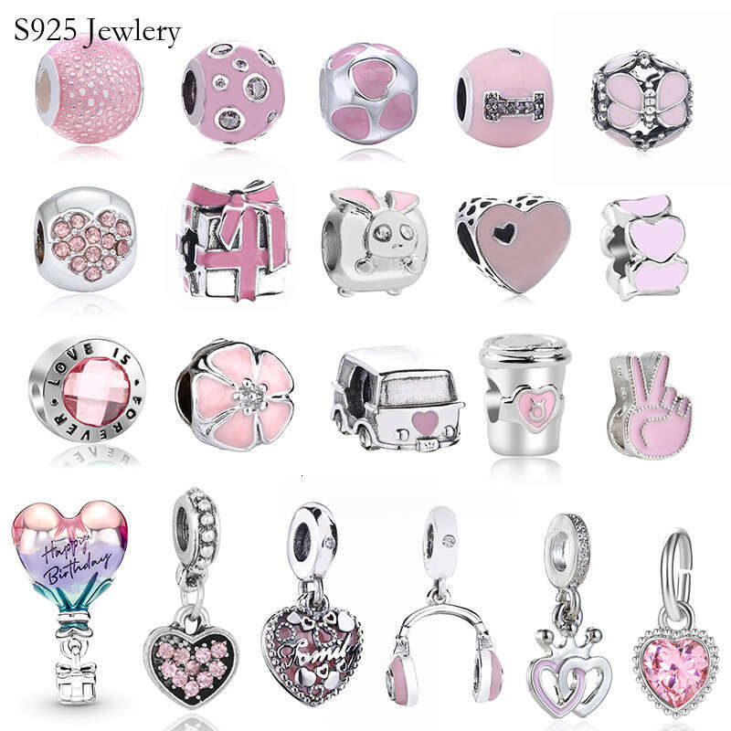 New Popular 925 Sterling Silver Cartoon Pendant Charm For S925 Snake Bracelets And Necklaces Women Gifts DIY Jewelry Fashion Accessories