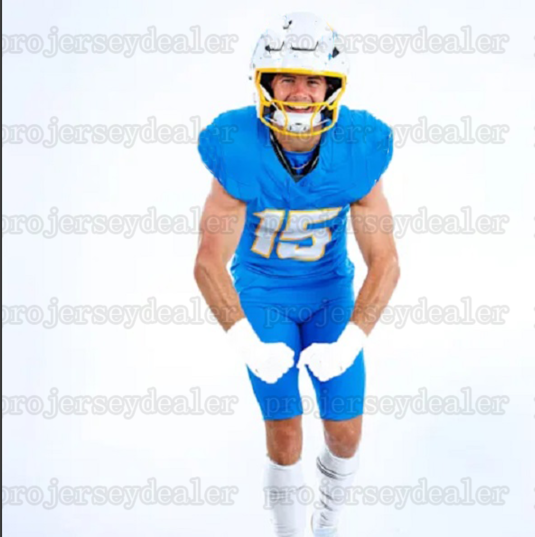 2025 Alternate football jerseys Ladd 15 McConkey Justin Herbert Derwin James Jr. Quentin Johnston Joe Alt