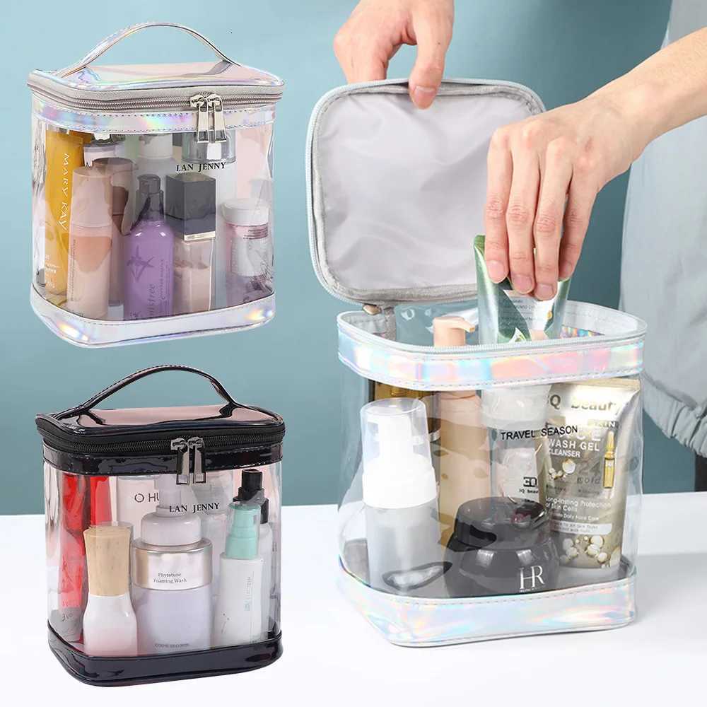 Premium Clear Makeup Bag Transparent Cosmetic Pouch For Travel Or Rday Use Waterproof Beach Bag For Sunscreen Skincare Stora Y250808
