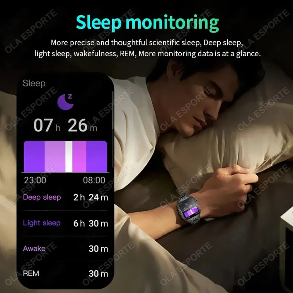 For Smartwatch Men Bluetooth Call Heart Rate Health Monitor AI Voice Waterproof Sport GPS Tracker Smart Watch 250805