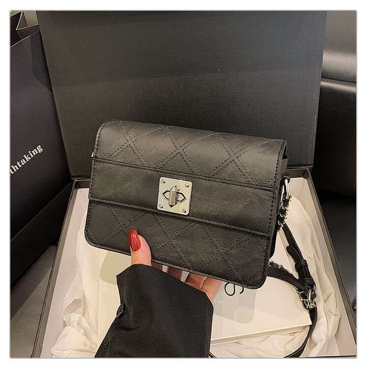 2025 bags New purse and wallet Lock Small Square High-end Fashion Luxury Chain Designer Crossbody Bag