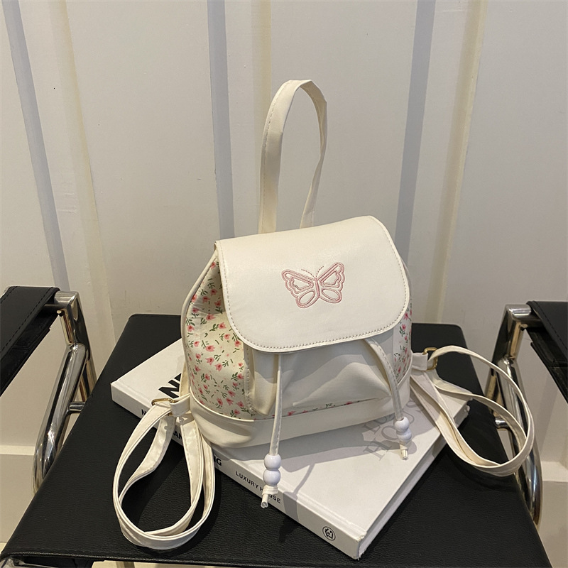 2025 Autumn New Women's Backpack Autumn New Drawstring Leather Fashion Simple Handbag Small Backpack fashion Retro Backpack New Designer Backpack