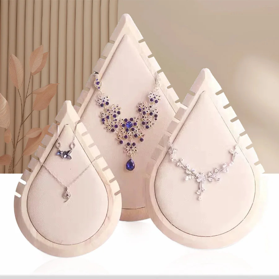 1pc heartshaped log jewelry necklace display rack suitable for and storage 250804