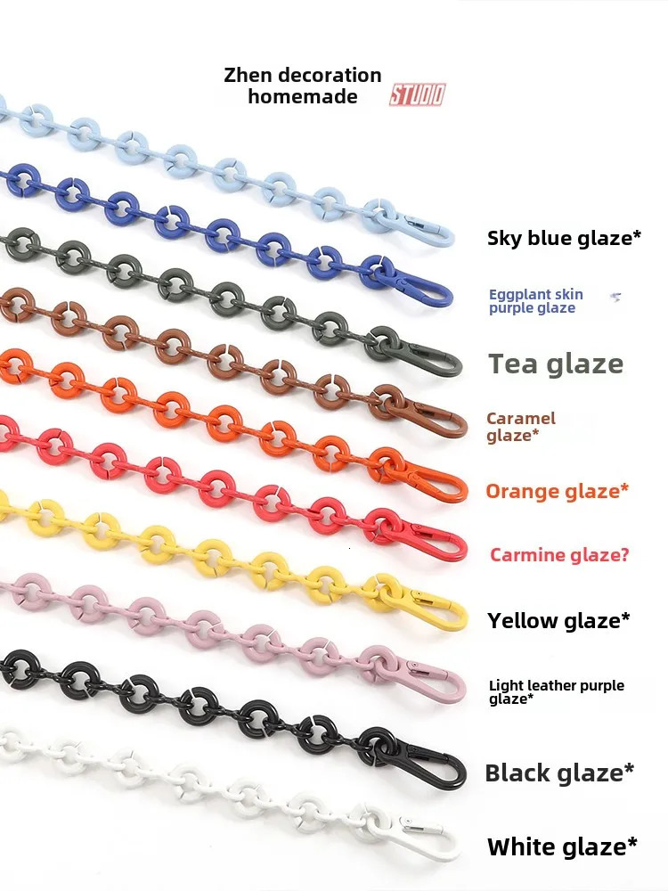 Acrylic Mini Fuku Bag Chain Geometry Crossbody Underarm Donut Colorful Strap 250801