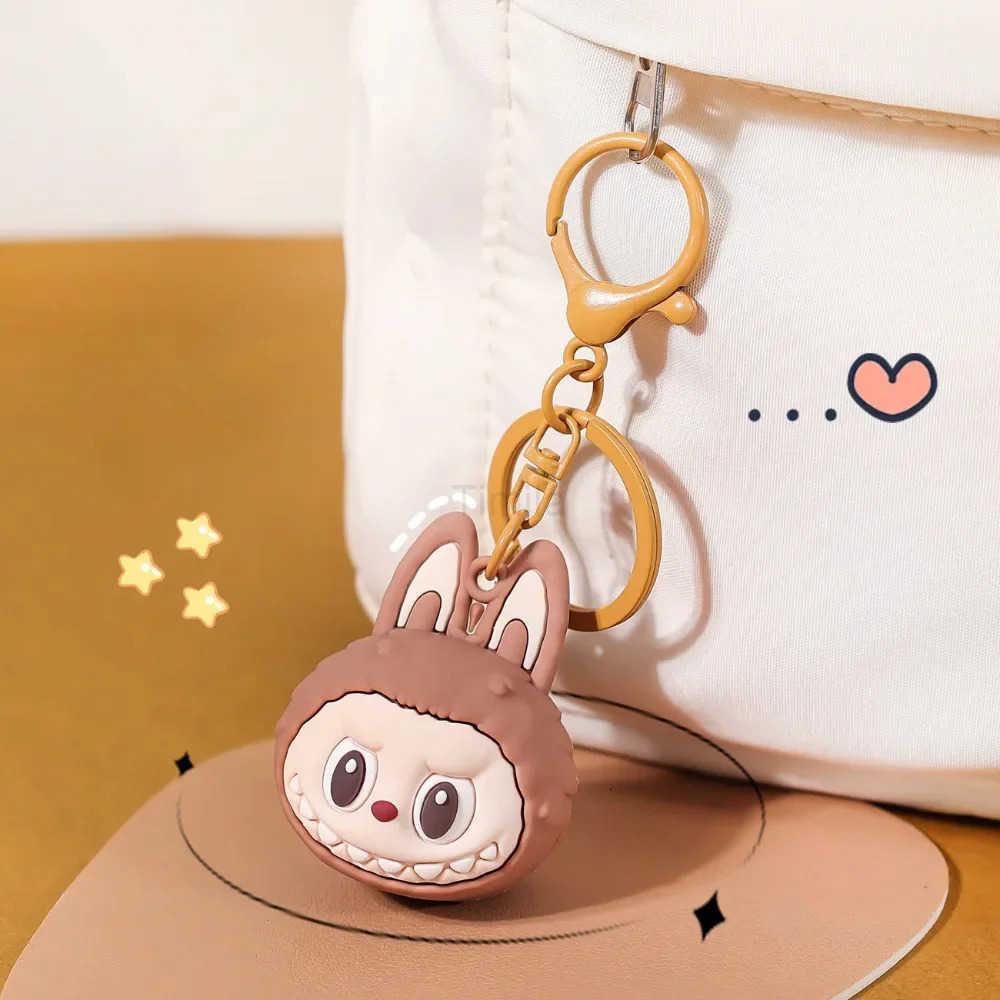 Cartoon Doll Keychain Cute Wooden Horse Couple Student Backpack Pendant Decoration U250808