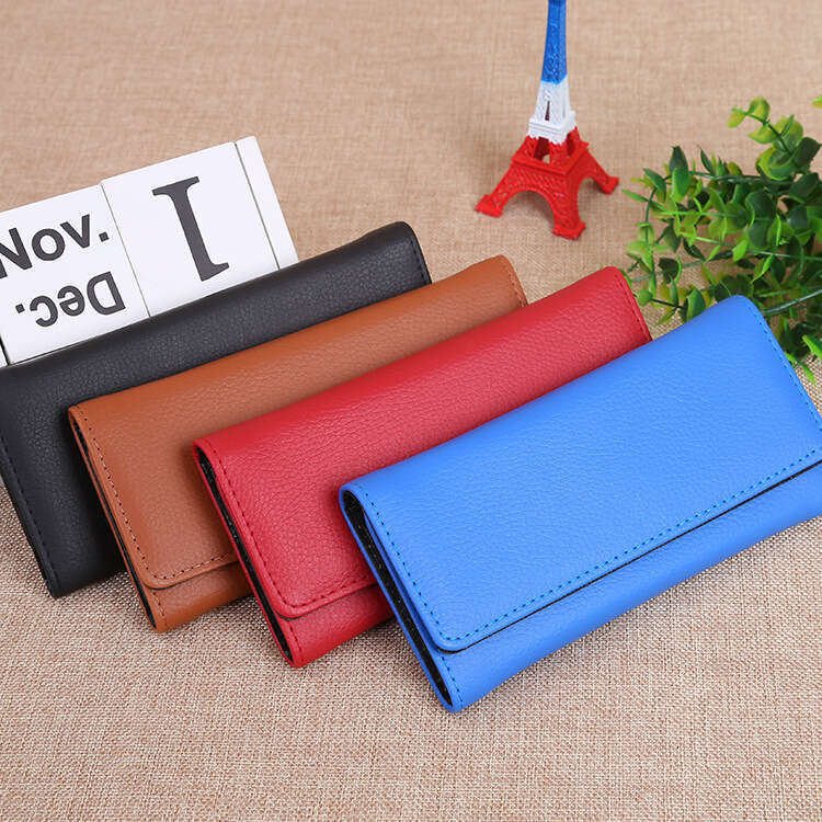New Magnetic Buckle 70% off Long Wallet Women's Clutch Card Holder Phone Bag Customizable
