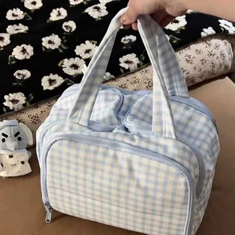 New Large Capacity Cosmetic Bag Mtipocket Zipper Casual Makeup Pouch Waterproof Travel Toiletry Bag Handheld Storage Bag Wen Y250808