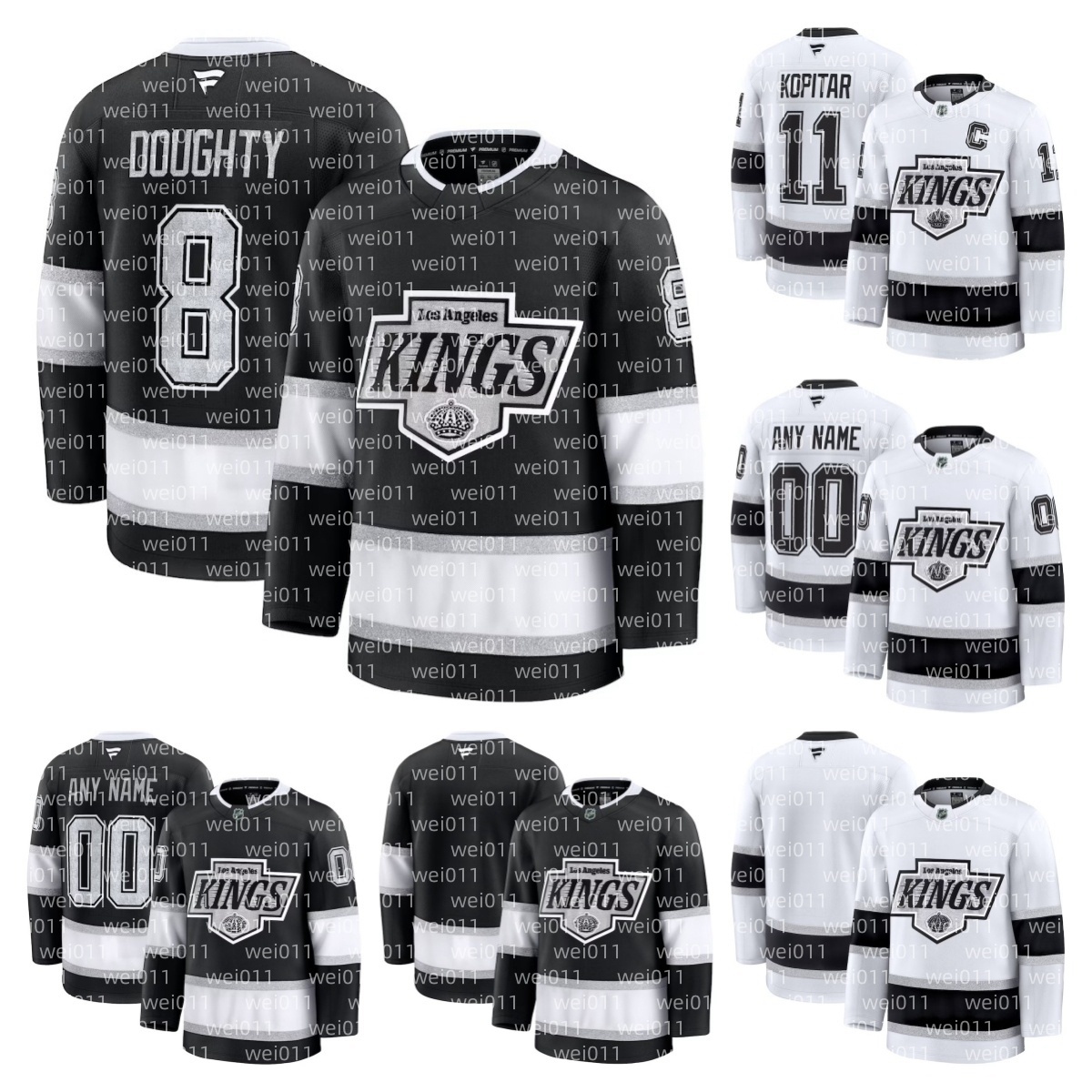 Kings Jersey Hockey Spence Vladislav Gavrikov Mikey Anderson Joel Edmundson Tanner Jeannot Trevor Lewis Drew Doughty Adrian Kempe Anze Kopitar Kevin Fiala